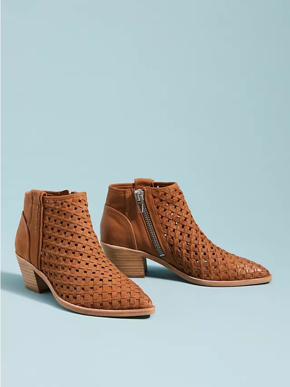 Dice Vita Spence Woven Leather Ankle Boots